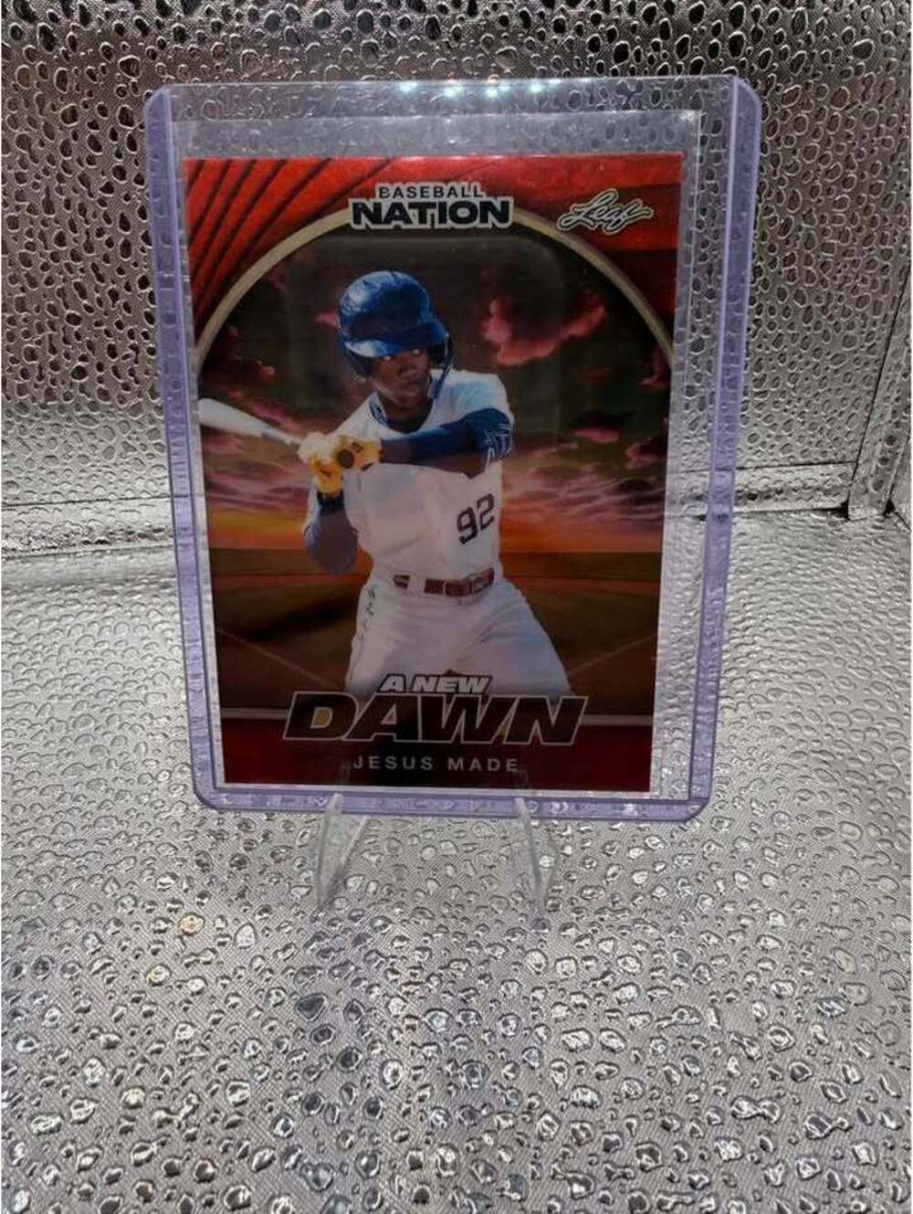 Jesus Made 1/1 – 2025 Leaf Baseball Nation A New Dawn Brewers Prospect